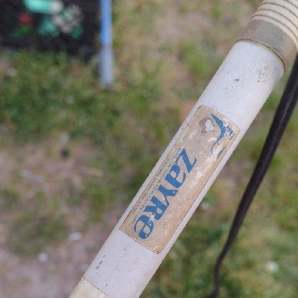 Zayre White and Tan Cork Handle Deep Sea ⛵ 🦦 Rod